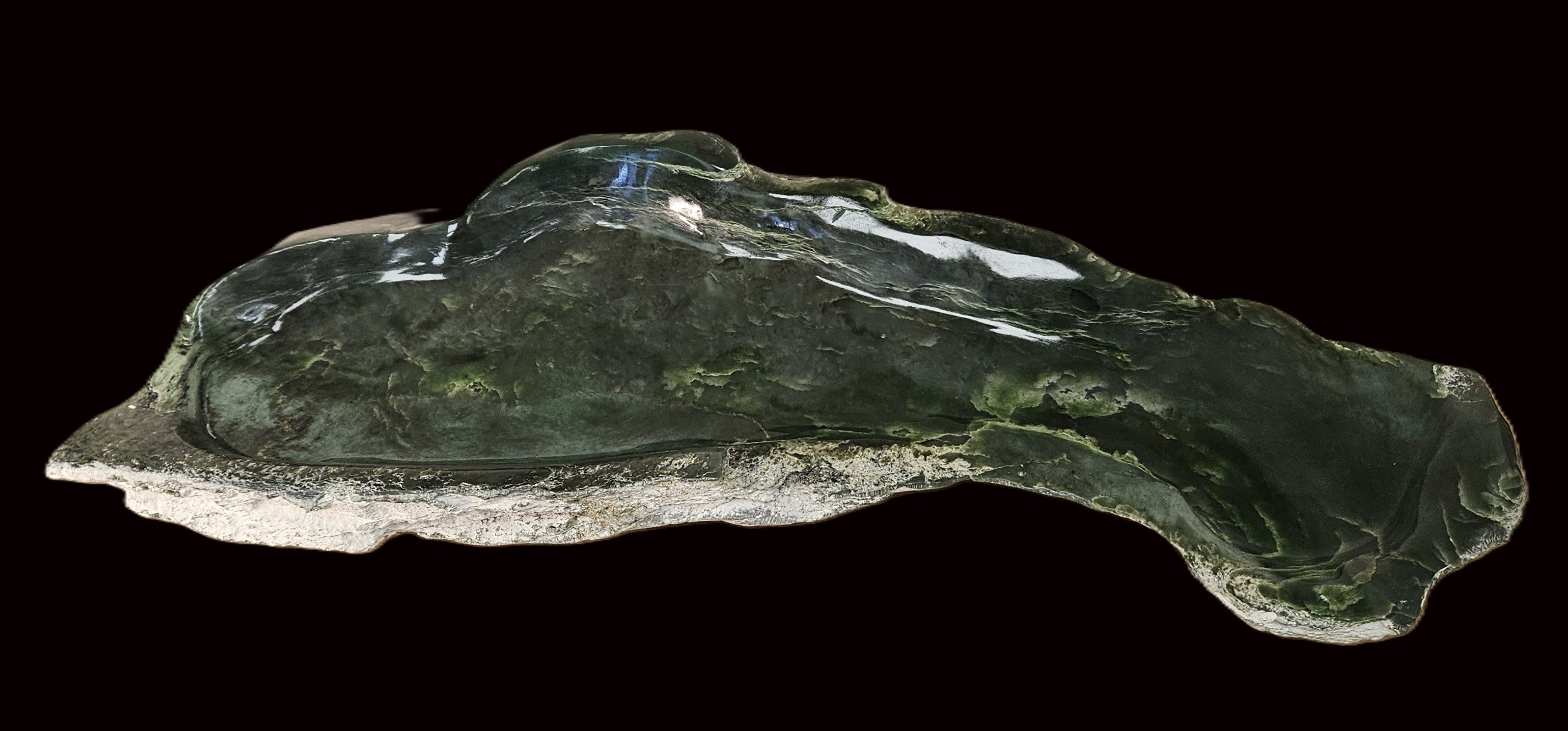 Jade dolphin bowl