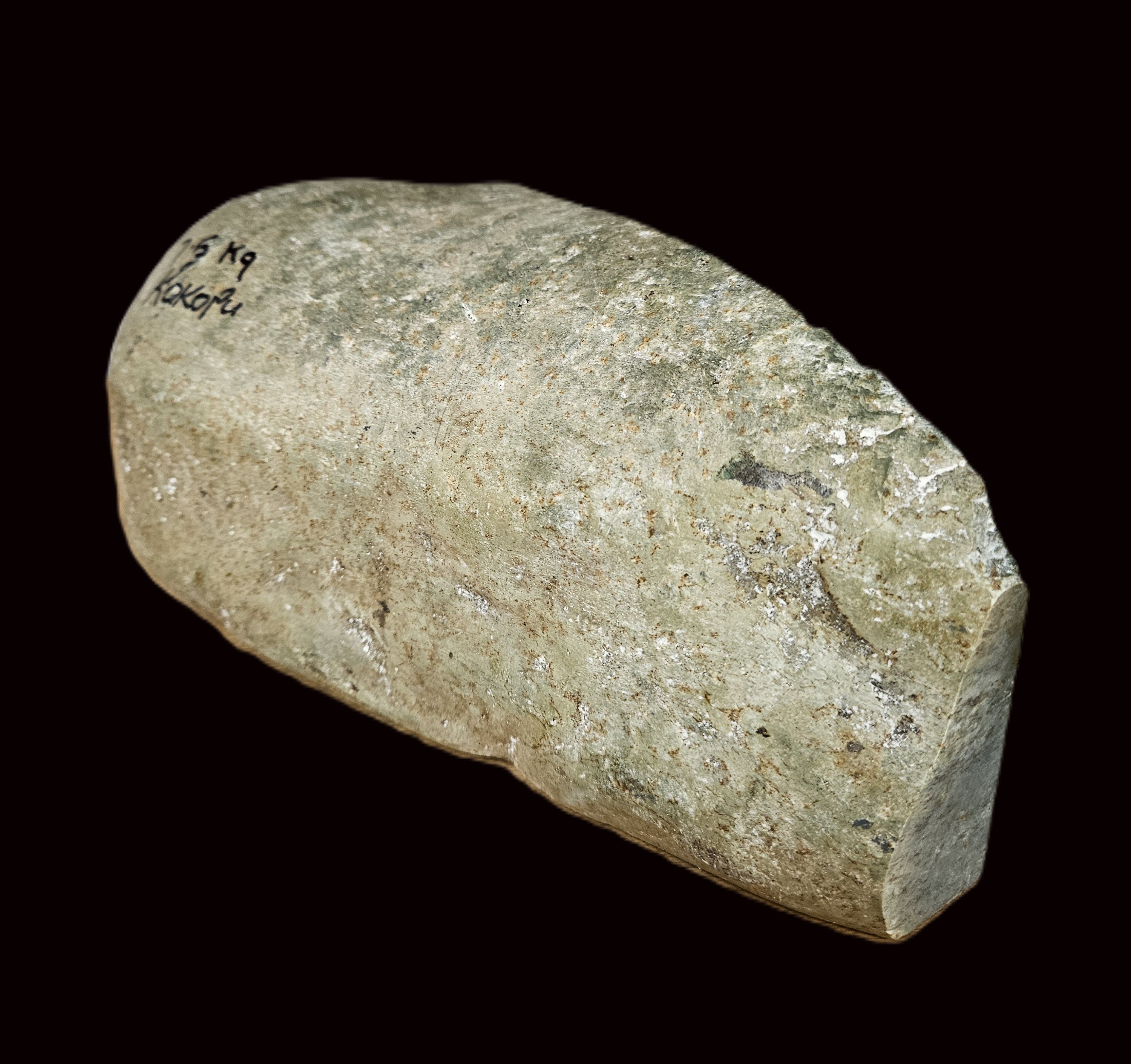 Kokopu jade carvers stone, third view