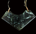 Jade throat colletin with adjustable cord
