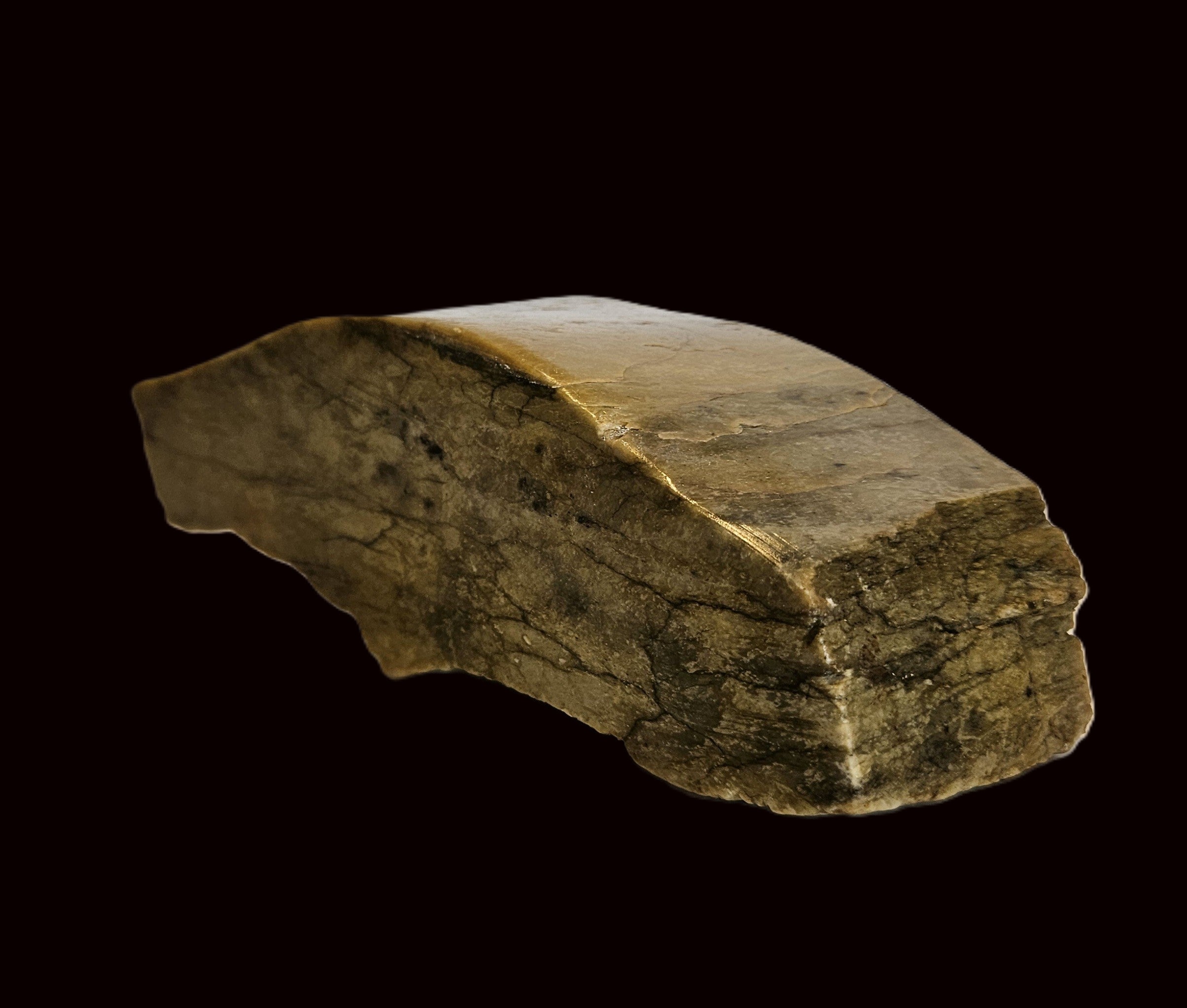 Mutton fat carvers jade, third view
