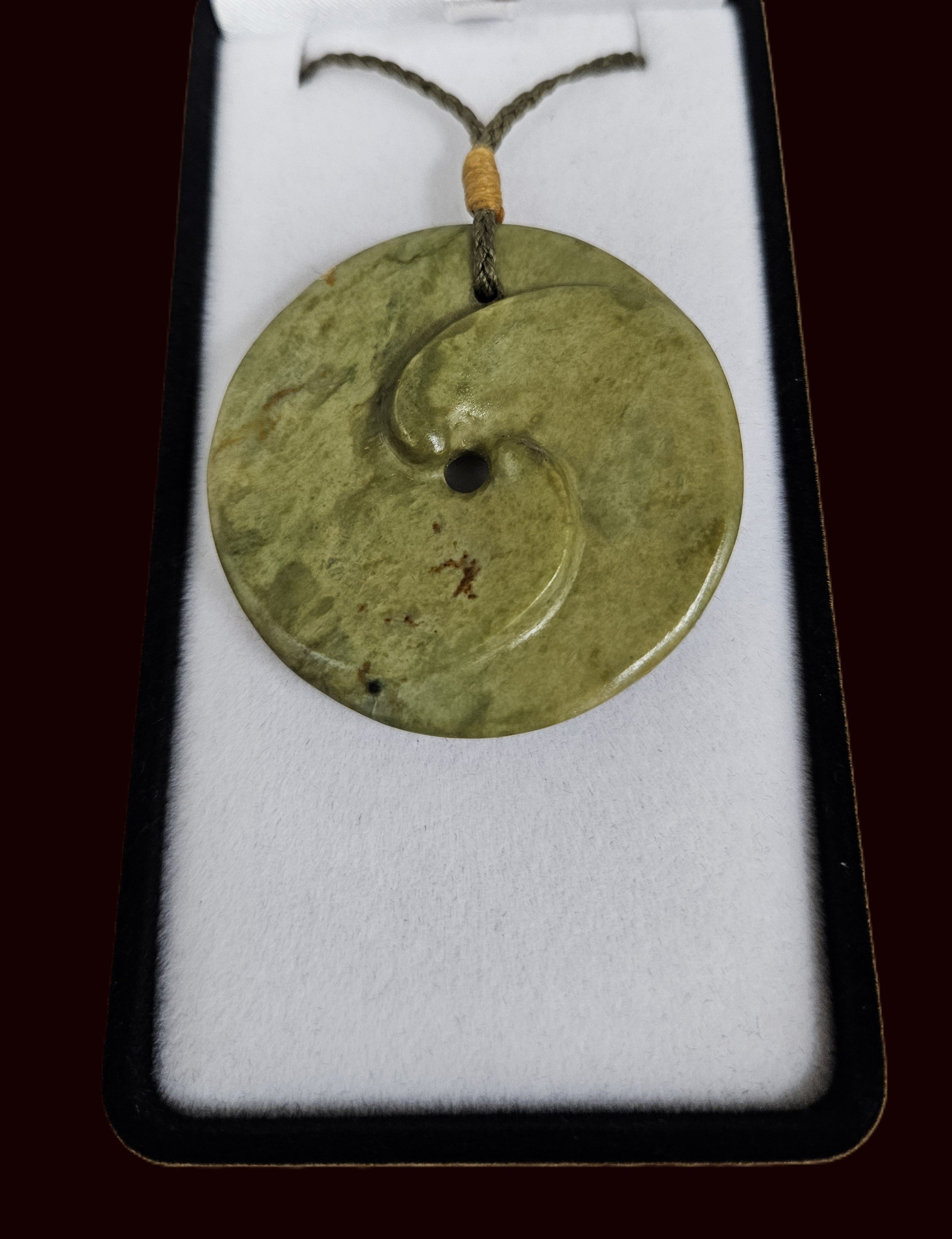 Koru jade pendant