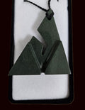 Contemporary jade neck piece, Remarkables Range form