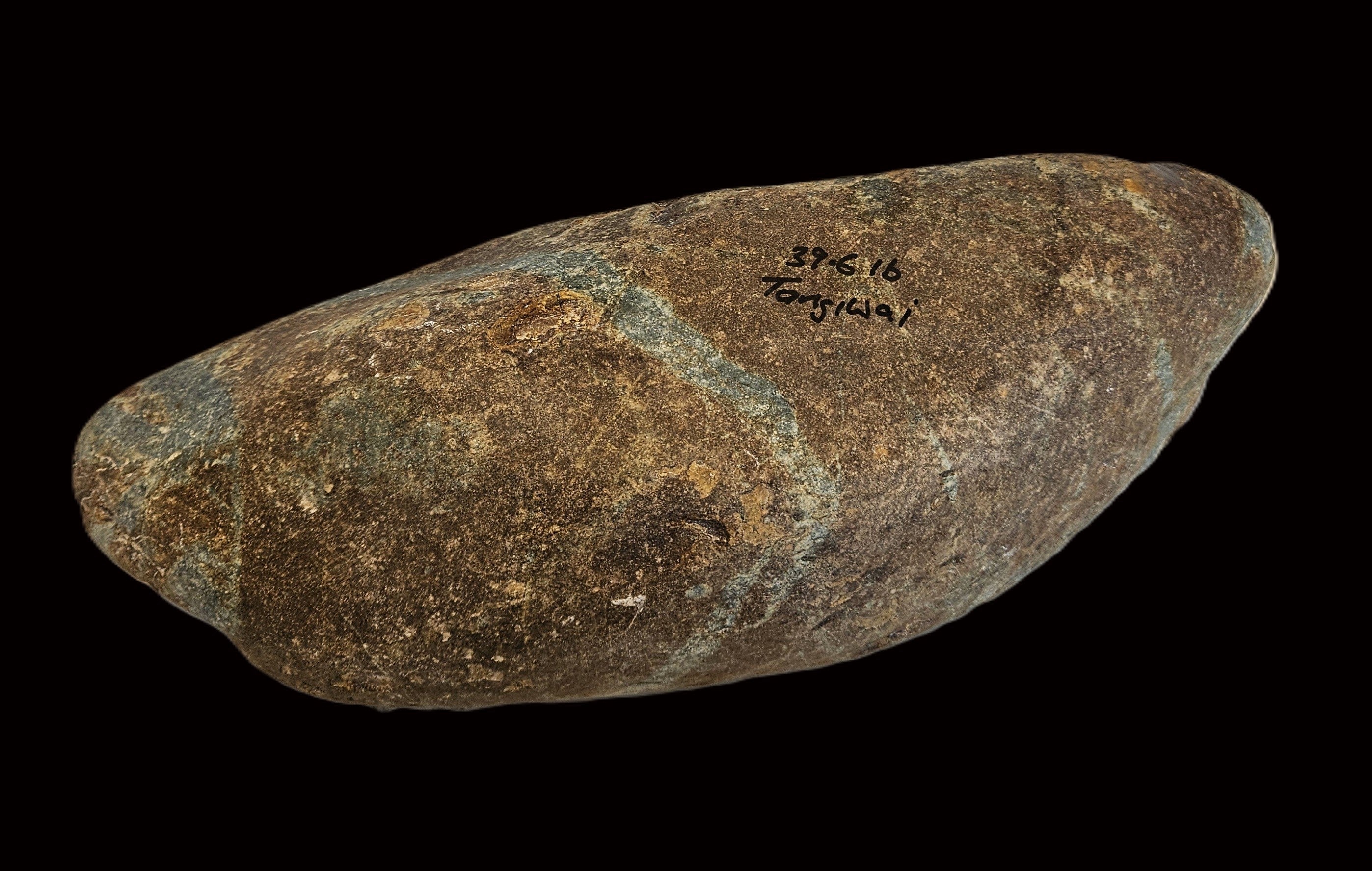 Tangiwai jade carvers stone, third view